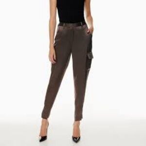 Babaton Chocolate Satin pants